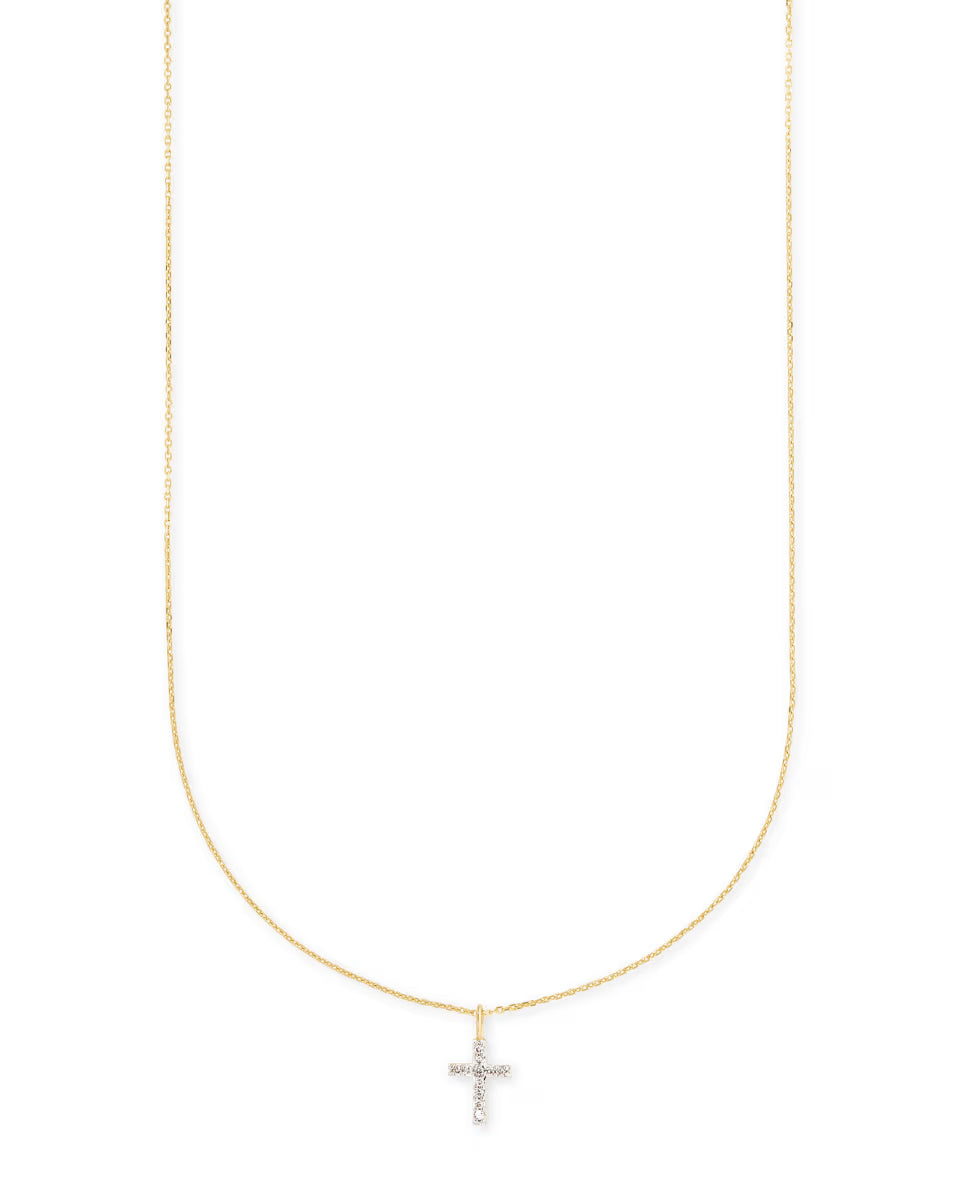 14K Gold-Plated Women's Cross Necklace